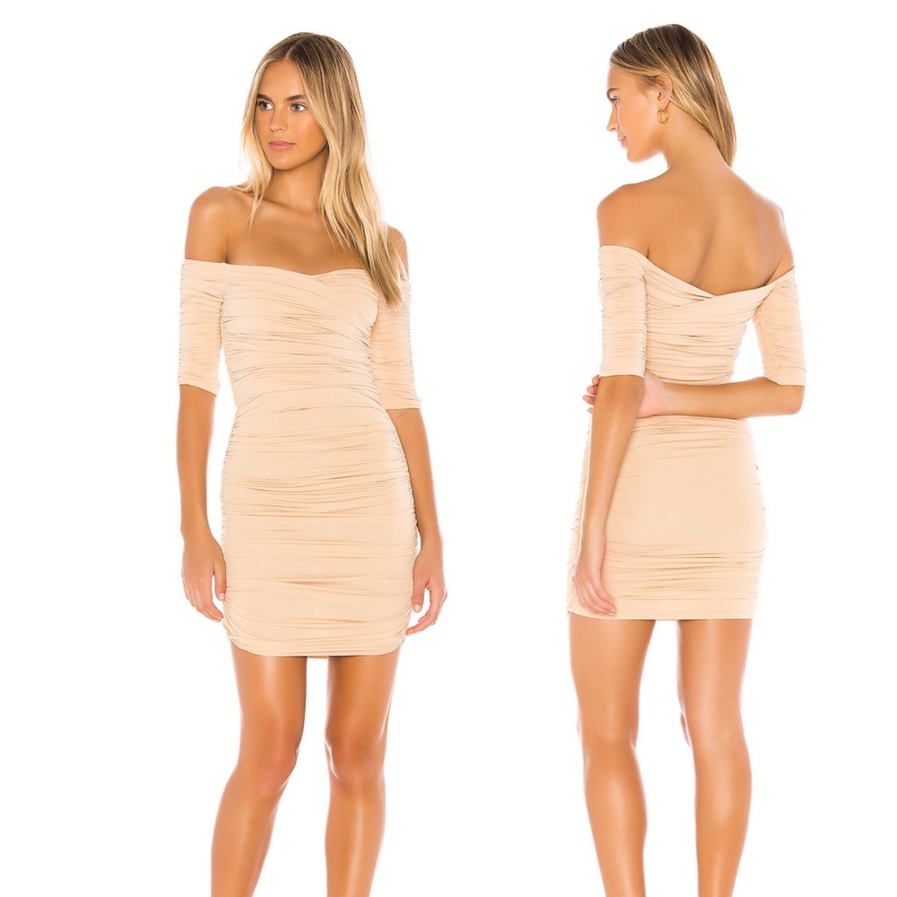 Superdown Carlyn Mini Dress in Nude size small NWT